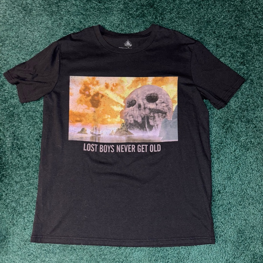 Men’s Disney Peter Pan Lost Boys Black Tee Size Medium